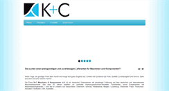 Desktop Screenshot of kuc-maschinen.de