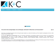Tablet Screenshot of kuc-maschinen.de